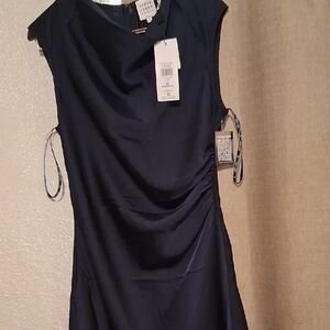 Herve Leger Elegant Navy Midi Dress